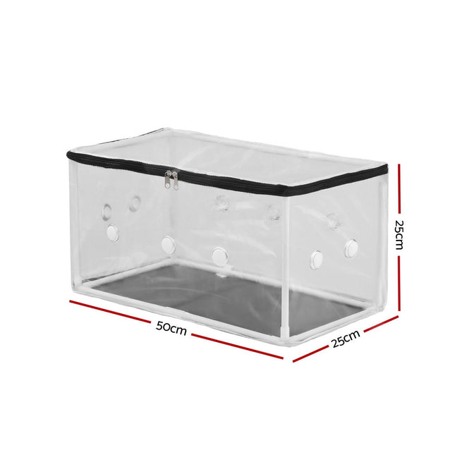 Green Fingers Mini Greenhouse 50x25x25cm PVC Cover for Mushrooms Succulents