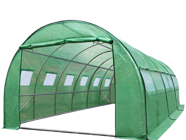 Green Fingers Greenhouse 6x3x2M Walk in Green House Tunnel Plant Garden Shed Dome