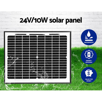 Swing Gate Opener Auto 10W Solar Power Electric Remote Control 800KG