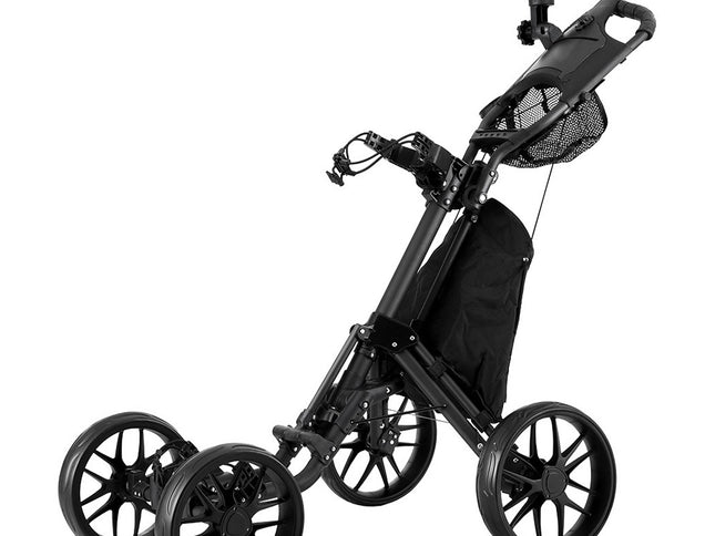 Everfit Golf Buggy Foldable Trolley Golf Cart Wheels Umbrella Bottle Holder