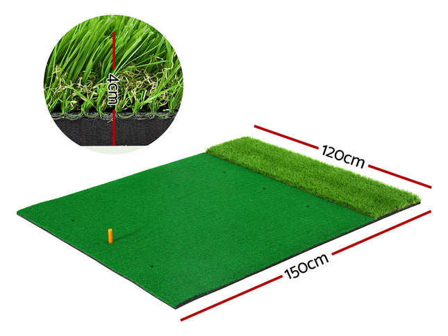 Everfit Golf Hitting Mat Portable Driving Range Practice Training Aid 2 in 1