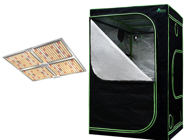 Green Fingers Grow Tent Light Kit 120x120x200CM 4500W LED Full Spectrum