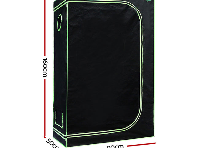 Green Fingers Grow Tent 90x50x160CM Hydroponics Kit Indoor Plant Room System