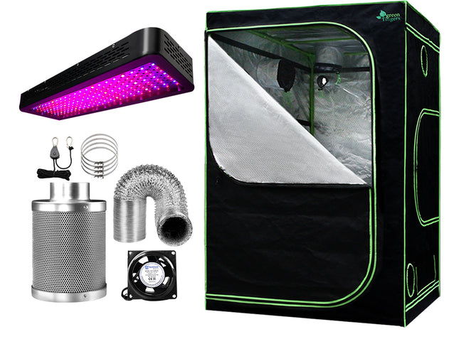 Green Fingers Grow Tent Light Kit 150x150x200CM 2000W LED 4" Vent Fan,Green Fingers Grow Tent Light Kit LED 2000W Full Spectrum 4" Vent 150x150x200CM
