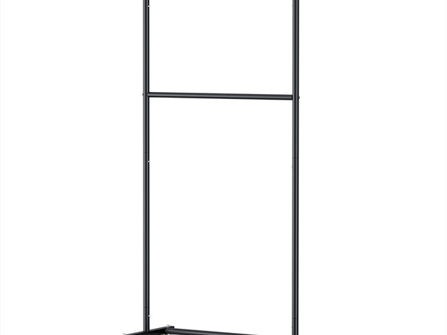 Artiss Clothes Rack Double Rod Airer Rail Coat Stand Adjustable Hanger