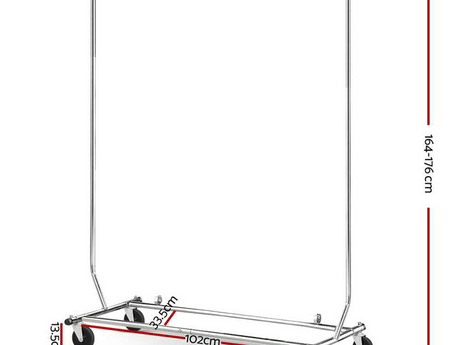 Artiss Clothes Rack Airer Rail Coat Stand Adjustable Hanger