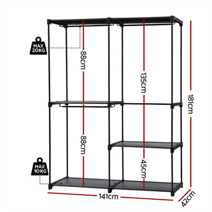 Artiss Wardrobe Clothes Rack Closet 181cm