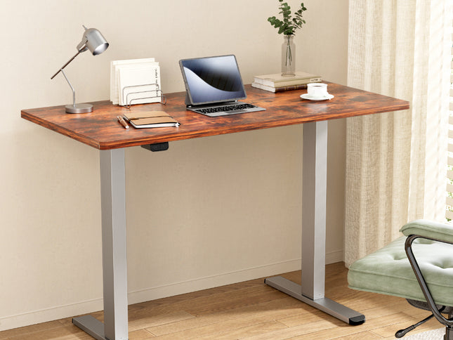 Artiss Standing Desk Motorised 140CM Rustic Brown