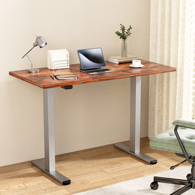 Artiss Standing Desk Motorised 140CM Rustic Brown