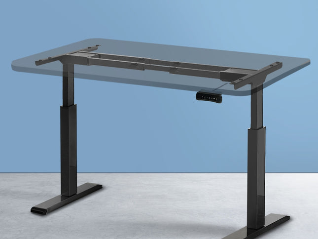 Artiss Standing Desk Frame Only Dual Motor Motorised Black