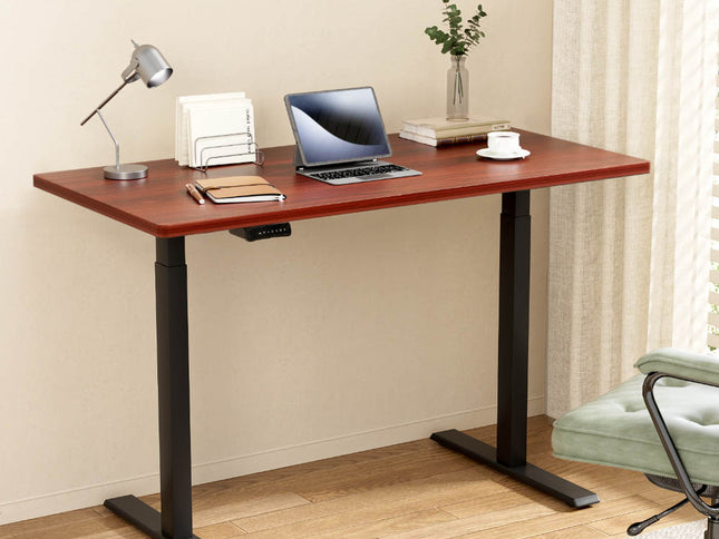 Artiss Standing Desk Motorised Dual Motor Walnut 120CM