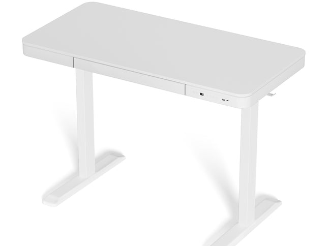 Artiss Standing Desk Motorised Electric Desks Drawer 120CM White