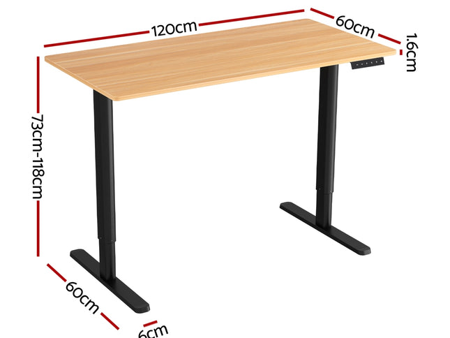 120CM Artiss Electric Standing Desk Sit Stand Desks Home Office Computer Desk