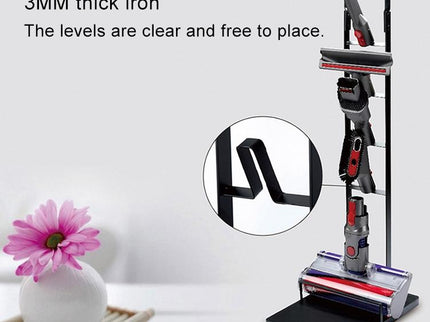 Wall-Mounted Vacuum Cleaner Holder For Dyson V6 V7 V8 V10 - No Drilling Needed-1915196681184481284
