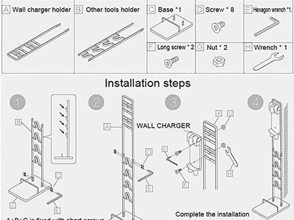Wall-Mounted Vacuum Cleaner Holder For Dyson V6 V7 V8 V10 - No Drilling Needed-1915196681184481288