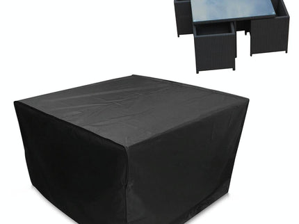 Outdoor Furniture Set Cover - Anti-Uv Waterproof Dust-Proof 210D Oxford Cloth Folding 126X126X74Cm Black-1915198022699061248