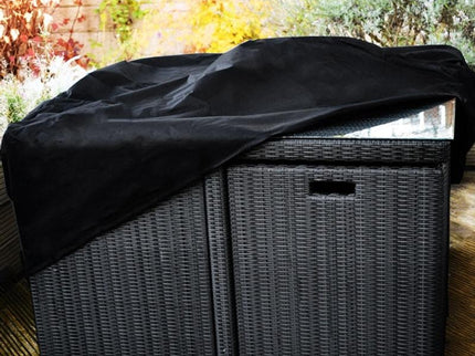 Waterproof 210D Oxford Cloth Cover For Outdoor Furniture Set - Protects From Uv Dust And Rain - 213 X 132 X 74Cm - Black-1915197888443584517