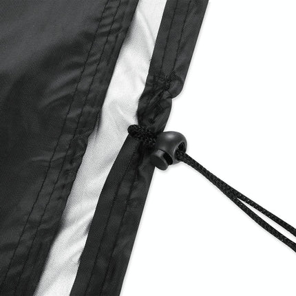 Waterproof 210D Oxford Cloth Bbq Grill Cover - Anti-Uv Dust-Proof Foldable - Fits Gas Charcoal Electric - 170X61X117Cm - Black-1915197209830363138