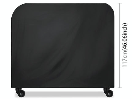 Waterproof 210D Oxford Cloth Bbq Grill Cover - Anti-Uv Dust-Proof Foldable - Fits Gas Charcoal Electric - 170X61X117Cm - Black-1915197209830363141