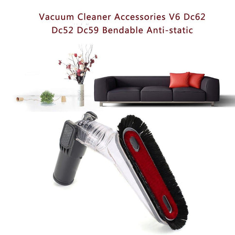 3-In-1 Bendable Anti-Static Suction Head Kit For Dyson V6 / V7 / V8 / V9 / V10 Vacuum-1915197726476341250