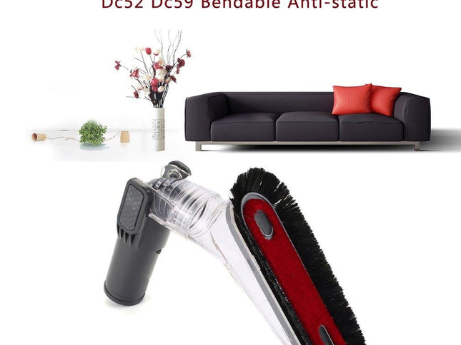 2-In-1 Bendable Anti-Static Suction Head Kit For Dyson V6 Vacuum-1915197553599713282