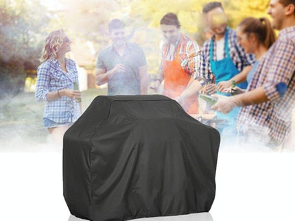 Waterproof Bbq Grill Cover - Anti-Uv Dust-Proof 210D Oxford Cloth - 170X61X117Cm - Black-1915196714554363909