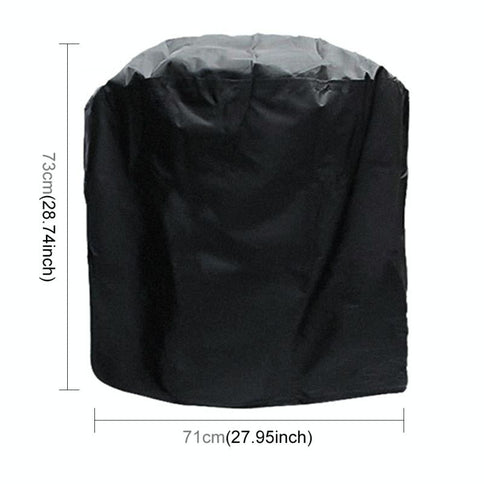 Waterproof Bbq Grill Cover - 210D Oxford Cloth Anti-Uv Dust-Proof 71X73Cm Black-1915196776881721345