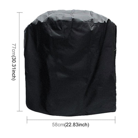 Waterproof Bbq Grill Cover - Anti-Uv Dust-Proof 210D Oxford Cloth - 58X77Cm - Black-1915196793222729729