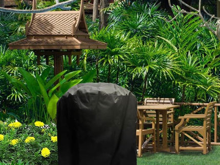 Waterproof Bbq Grill Cover - Anti-Uv Dust-Proof 210D Oxford Cloth - 58X77Cm - Black-1915196793222729732