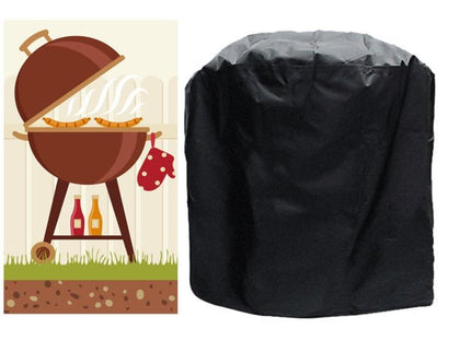 Waterproof Bbq Grill Cover - Anti-Uv Dust-Proof 210D Oxford Cloth - 58X77Cm - Black-1915196793222729733