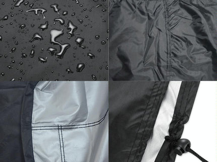 Waterproof Outdoor Furniture Cover - 210D Oxford Cloth - Anti-Uv & Dust-Proof - Fits 135X135X75Cm - Black-1915196499722113026