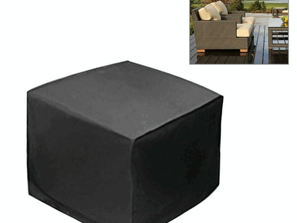 Waterproof Outdoor Furniture Cover - 210D Oxford Cloth - Anti-Uv & Dust-Proof - Fits 135X135X75Cm - Black-1915196499722113029