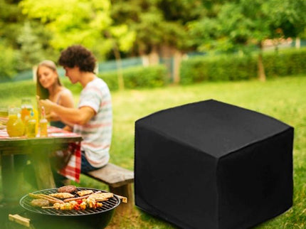 Waterproof Outdoor Furniture Set Cover - Anti-Uv Dust-Proof 210D Oxford Cloth - 325X208X58Cm - Black-1915196717280661508