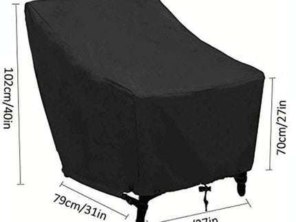 Waterproof Oxford Cloth Furniture Set Cover - Protects Outdoor Table And Chairs - 102X79X70Cm - Black-1915196732858306561