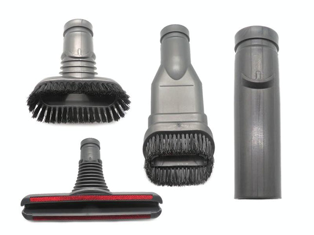 4-In-1 Round Stiff Bed & Connector Brush Kit For Dyson Vacuum-1915197414759862273