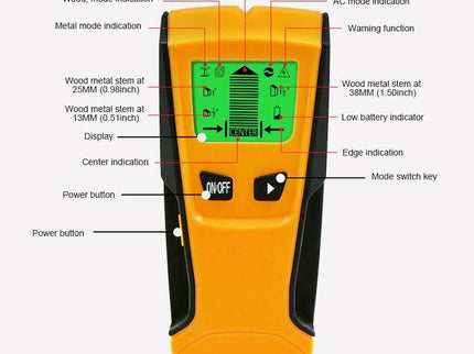 3-In-1 Wall Metal Detector For Voltage Cable And Metal Detection-1915197533710323718