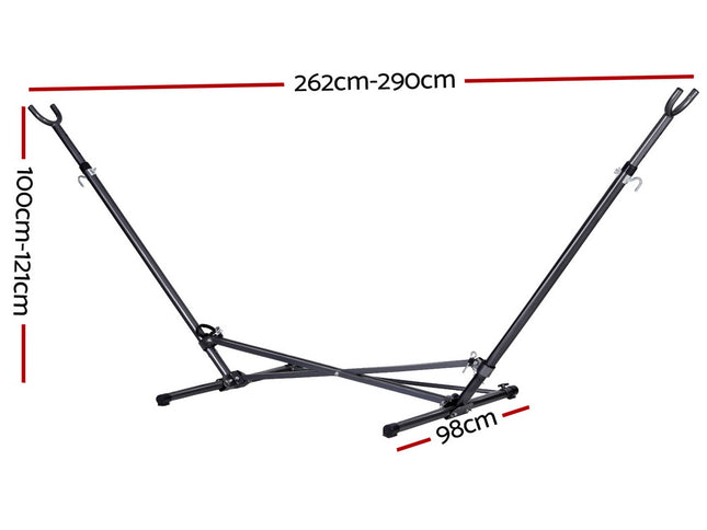 Gardeon Hammock Bed Stand Steel Frame Outdoor Indoor