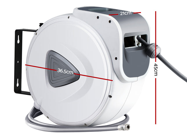 Giantz Air Hose Reel 10m Retractable Rewind Swivel Wall Mount Compressor Garage