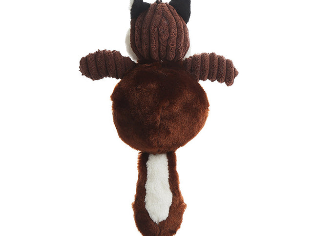 Squeaky Fox Dog Toy (dark)-1831155599761608704