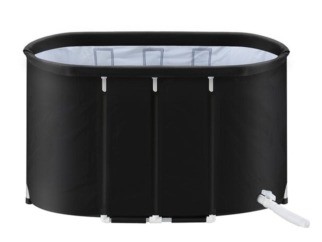 Weisshorn Portable Ice Bath Tub 120x70X70CM Inflatable Cold Water Folding Bathtub Spa Massage