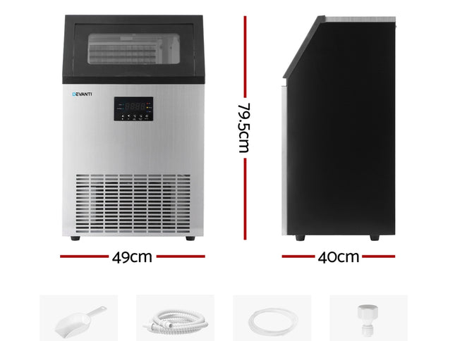 Devanti 60kg Ice Maker Commercial Machine