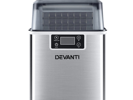 Devanti Ice Maker Machine Commercial Portable Ice Cube Tray Countertop 3.2L