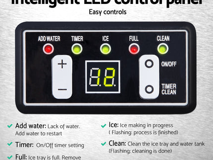 Devanti 60kg Commercial Ice Maker Machine