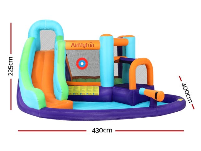 AirMyFun Inflatable Water Slide Kids Jumping Castle Trampoline Outdoor
