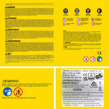 AirMyFun Kids Inflatable Pool Water Slide Cannon Splash Park Castle Outdoor Toys 427X374CM