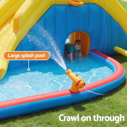 Keezi Inflatable Kids Pool Water Slide Splash Castle Football 622cmx542cm