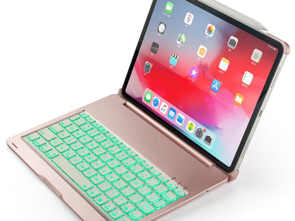 Wireless Bluetooth Keyboard Case For Ipad Pro 11 2018 - Rose Gold Colourful Backlight-1915196544135598080