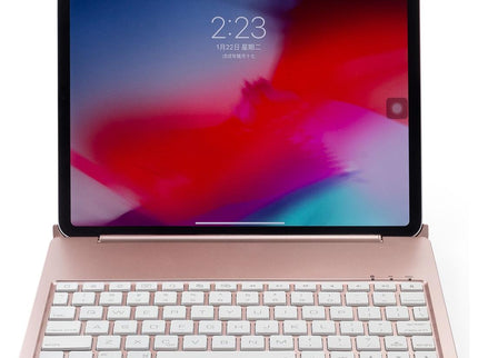 Wireless Bluetooth Keyboard Case For Ipad Pro 11 2018 - Rose Gold Colourful Backlight-1915196544135598084