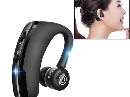 V9 Wireless Bluetooth Headset With Mic For Drivers - Black-1915196493023809536