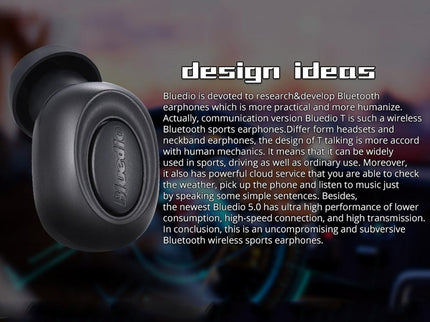 Wireless In-Ear Headset With Usb Cable - Black 5.0-1915196499868913666